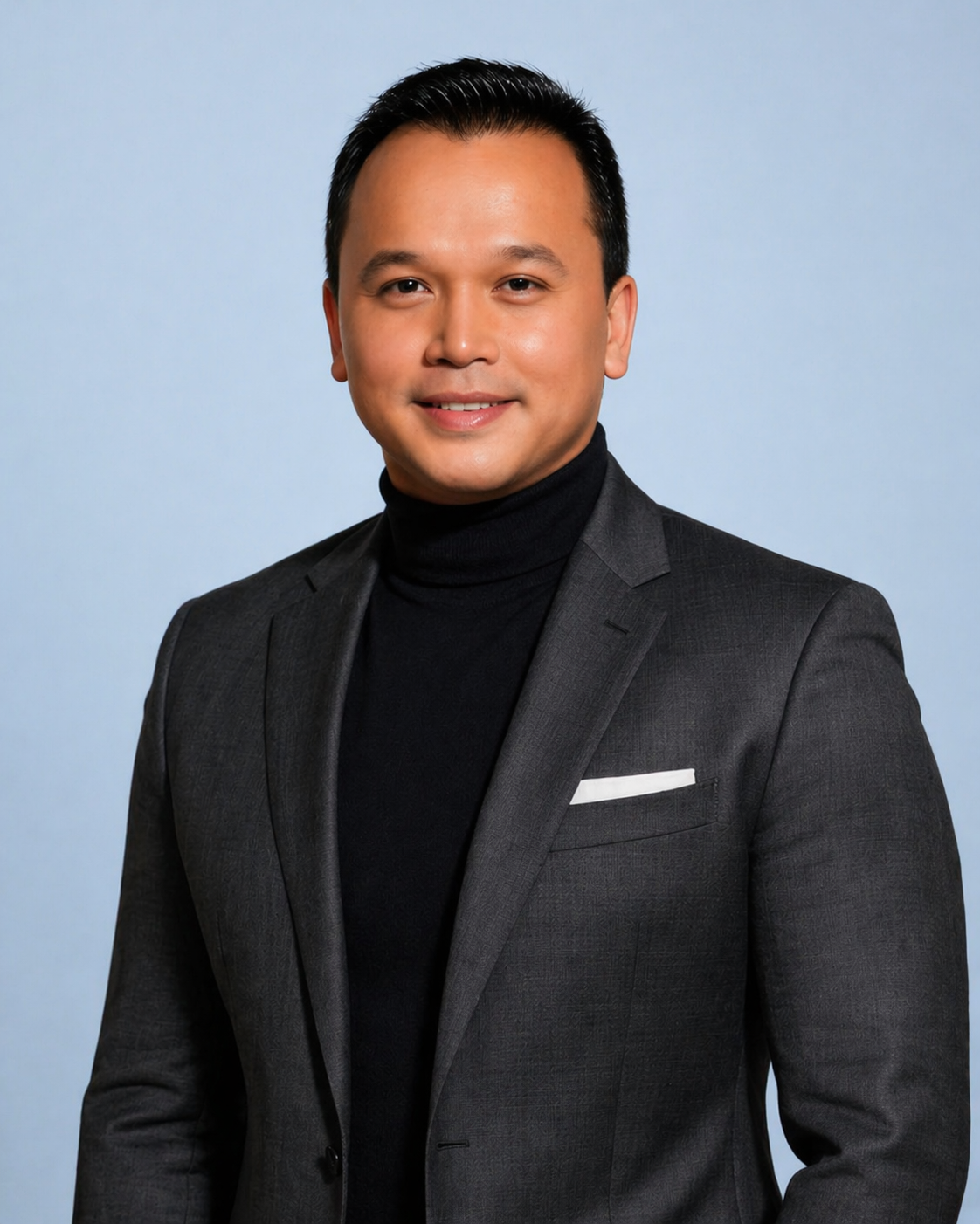Portrait of Mr. Bryan Evangelista, Chairman and CEO of US Nursing Review Center